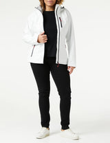 Helly Hansen W Crew Hooded Midlayer Jacket Chaqueta, Blanco, L Mujer