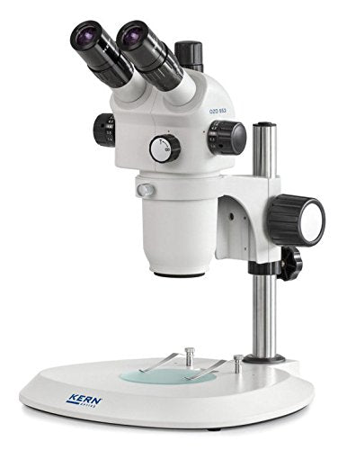 Estéreo Zoom Microscopio [Núcleo ozo 553] Tubus: Trin ocular, ocular: hswf 10 x 23 mm, campo de visión: ø28,75 – 3,3 mm, objetivo: 0,8 x – 7 x, soporte: columna