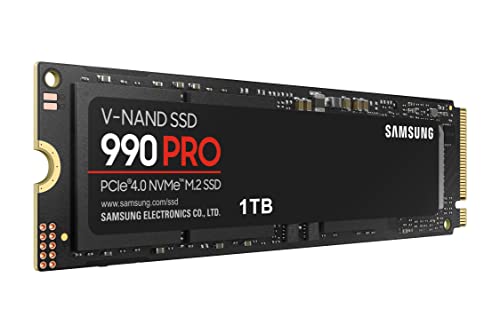 SAMSUNG Unidad de estado sólido 990 Pro M.2 1000 GB PCI Express 4.0 V-NAND MLC NVMe, negro, MZ-V9P1T0BW