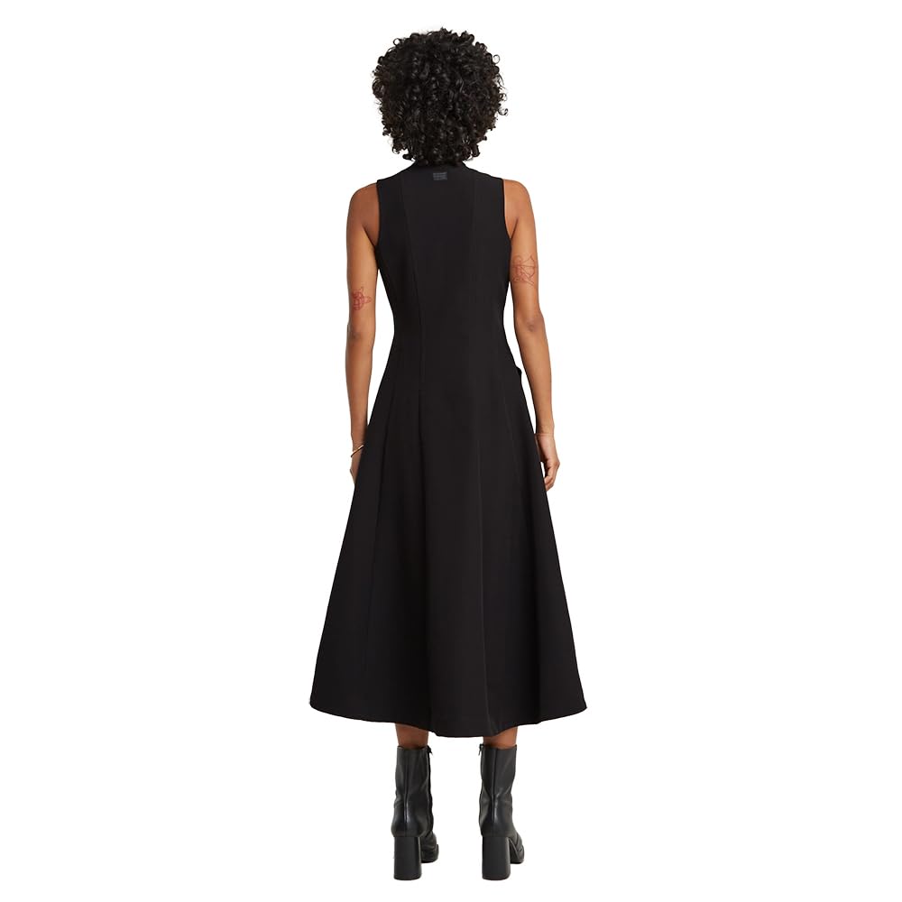 G-STAR RAW Corset Flare Kleid Sleeveless Vestido, Negro Dk Black D23605-9285-6484, M Mujeres