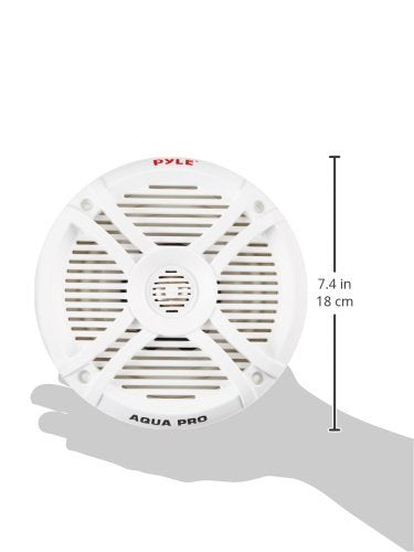 Pyle PLMRX67 Blanco altavoz - Altavoces (2.0 canales, Alámbrico, Terminal, 65 - 20000 Hz, 4 Ω, Blanco)