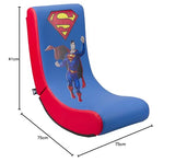 Subsonic - Superman - Silla De Juego Gaming Rock'n'Seat Junior - Asiento Gamer para Habitación De Niños Y Adolescentes con Licencia Oficial (Playstation 5)