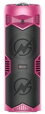 N-Gear Let's Go Party 5150 Rosa - Altavoz Bluetooth portatil - Altavoz inalámbrico de 200 vatios con Luces Disco y micrófono Incluido - 5 Horas de reproducción