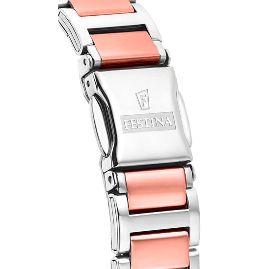 Reloj FESTINA para Mujer F16937/D Mademoiselle Caja de Acero Inoxidable 316l Multicolor Correa de Acero Inoxidable 316l Gris Plata
