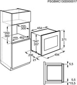AEG MBB1755SEM Integrado Solo - Microondas (Integrado, Solo microondas, 17 L, 800 W, Tocar, Acero inoxidable)