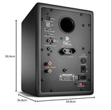 Wavemaster Two Neo - Altavoces de estantería 2.0 (60 W) con Bluetooth, color gris antracita