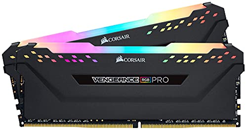 Corsair Vengeance RGB Pro 64GB (2x32GB) DDR4 4000 (PC4-32000) C18 - Memoria de Escritorio - Negro, CMW64GX4M2K4000C18