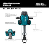 Makita HM004GZ01 - Martillo de demolición sin escobillas máximo de 80 V