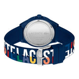 Lacoste Reloj Analógico de Cuarzo para Hombre Colección NEOCROC con Correa de Silicona Azul Marina - 2011184
