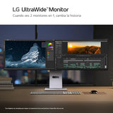 LG 49U950A-W - Monitor UltraWide Curvo, 49", Nano IPS, (5120x1440), 32:9, 144Hz, HDR400, AMD FreeSync Premium Pro/Ideal Multitarea, USB-C (PD 90W), Inclinación/Altura Ajustable, Blanco