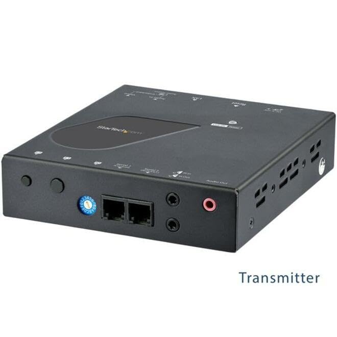 StarTech.com Juego Extensor HDMI 1080p por IP compatible Vídeo Wall - Juego Transmisor Receptor HDMI por Ethernet Cat5 Cat6 - Alargador