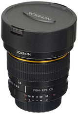 Rokinon FE8M-N Lente Fija Ojo de pez F3.5 de 8 mm para Nikon (Negro)