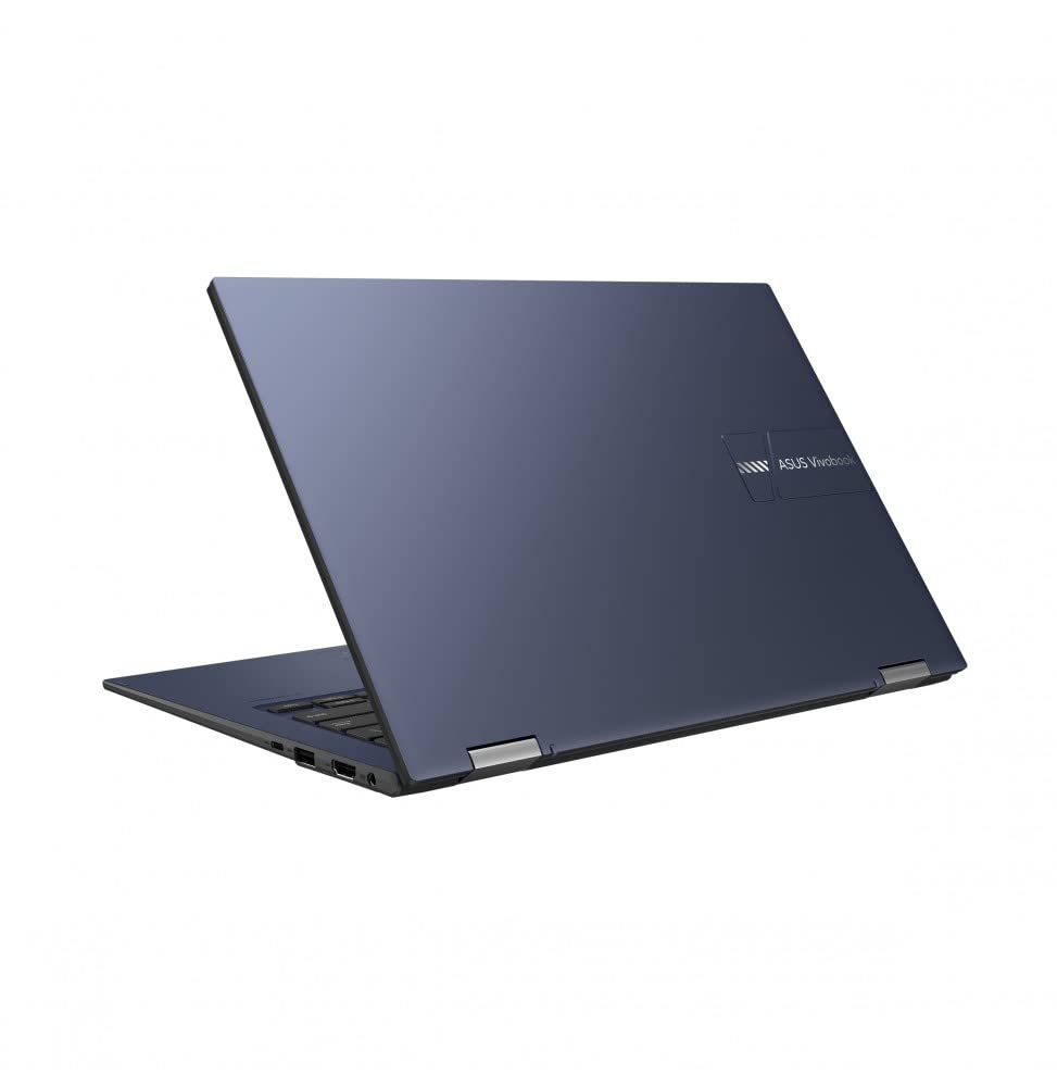 Asus VivoBook Go 14 Flip TP1400KA-EC040WS - Portátil 14" Full HD (Celeron N4500, 4GB RAM, 128GB eMMC, UHD Graphics, Windows 11 Home in S Mode) Azul Tranquilo - Teclado QWERTY español