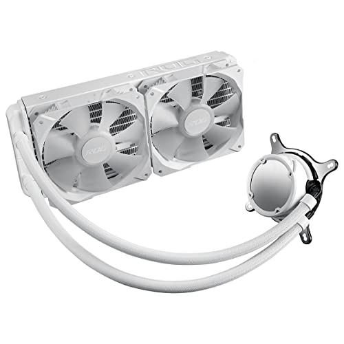 ASUS ROG Strix LC 240 ARGB - Cooler CPU Todo en uno con Aura Sync, Soporte Intel LGA 1700/1200/1150/1151/1152/1155/1156/2011/2011-3/2066 y AMD AM4/TR4, Dos Ventiladores RGB direccionables ROG 120 mm