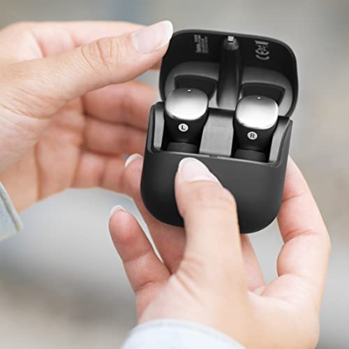 Hama | Auriculares Bluetooth (Control táctil, Resistente a Salpicaduras IPX5, Comandos de Voz, Batería Duradera) Color Negro
