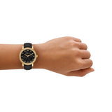 Michael Kors Corey Reloj Mujer, Movimiento de Cuarzo Tres Agujas con Correa de Acero Inoxidable o Cuero