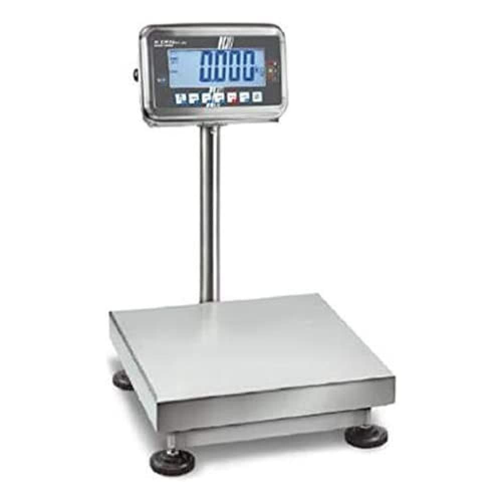 Plataforma Báscula [Núcleo SFB 50 K5hip] Acero Inoxidable de Platt fomw Aage con protección contra el polvo y las salpicaduras de agua IP65, rango de pesaje [Max]: 50 kg, Lectura [D]: 5 g, placa de pesaje: BXT 300 x 240 mm (Acero Inoxidable)