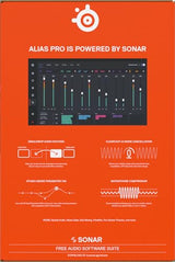 SteelSeries Alias Pro Kit — Micro XLR + Mezclador Stream — cápsula 3 Veces Mayor para Gaming, Streaming y pódcast — Interfaz USB/XLR — Controles para personalización — RGB — PC Individual o Dual