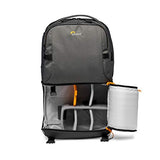 Lowepro Fastpack BP 250 AW III - Mochila para Cámara Refelx DSLR Sin Espejo, con Acceso QuickDoor, Compartimento Para Portátil de 13”, Para Cámaras Nikon D850, 300D Ripstop, Color Gris