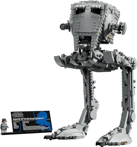 LEGO Star Wars 75417 Caminante AT-ST - Kit de Maquetas para Adultos - Figura Articulada de la Colección UCS con Minifigura y Placa Informativa - Regalo para Hombres y Mujeres Fans