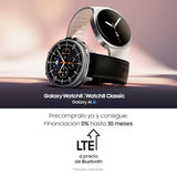 Samsung Galaxy Watch8 Classic 46mm, LTE, Correa Híbrida, Smartwatch con Diseño con Bisel Giratorio, Garantía 3 Años + 1 año Extra, Blanco (Versión Española)