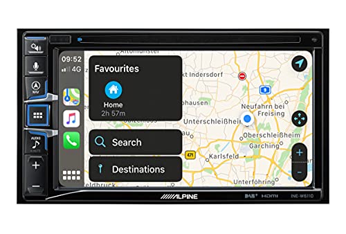 ALPINE INE-W611D Autorradio Multimedia Color Negro, 2 DIN