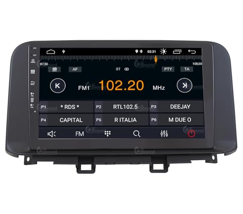 Radio de Coche para Hyundai Kona 2018-2021 Android GPS Bluetooth WiFi USB Dab+ Touchscreen 10" 4core Carplay AndroidAuto