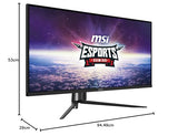 MSI mag 401QR - Monitor Gaming de 40" UWQHD (3440 x 1440) Panel IPS, 155 Hz / 1ms, 21:9, HDR 400, FreeSync Premium, Display Port 1.4a & HDMI 2.0 & Puerto Tipo C - Negro