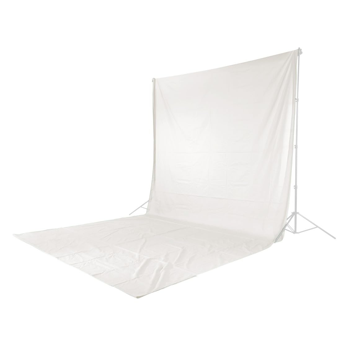 Hama Fondo de fotografía de Tela de 2,95 x 6 m (Fondo Plegable para Estudio fotográfico, 100% algodón, Pantalla Blanca, Fondo para fotografía, vídeo y televisión), Color Blanco