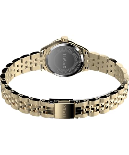 Timex Trend TW2W91000 - Reloj de Mujer 25 mm, Brazalete de Acero Inoxidable en Tono Dorado, Esfera y Caja en Tono Dorado
