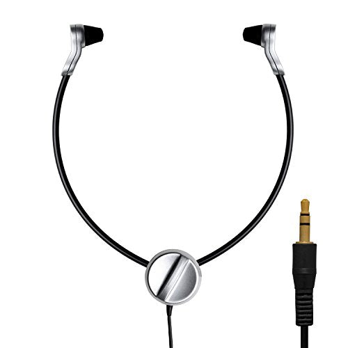 GRUNDIG Swingphone 568 Negro, Plata Intraaural bajo Le Menton Casco - Cascos (Intraaural, bajo El Mentón, con Hilo, 95 DB, 2,4 m, Negro, Plata)