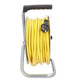 as - Schwabe enrollacables con cable de 33 m - 3 tomas con tapas de protección - Protegido frente a salpicaduras de agua IP44 - Protección contra sobrecalentamiento - Carrete Made in Germany, 10347