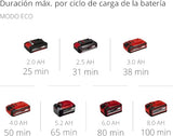 Einhell Aspirador de polvo de mango con batería, 18 V, aspirador de polvo con batería sin bolsa, recipiente colector de 0.6 L, tecnología de ciclón, sistema de filtro triple, Color Rojo/Negro