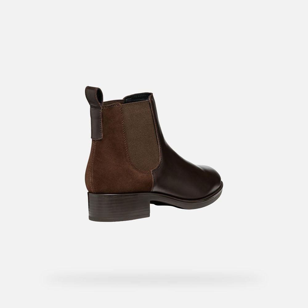 Geox D Felicity B, Bota de Tobillo Mujer, marrón Oscuro, 41 EU