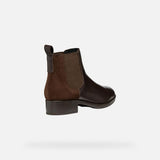 Geox D Felicity B, Bota de Tobillo Mujer, marrón Oscuro, 41 EU
