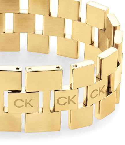 Calvin Klein Pulsera de Eslabones para Mujer Colección GEOMETRIC en Oro Amarillo - 35000244
