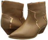 L37 HANDMADE SHOES Botines I Cuero Natural I Zapatos Hechos a Mano I Cómodo y Elegante I Here Comes The Rain I, Bota de Tobillo Mujer, Marrón Claro Dorado, 38 EU