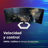 Lenovo Legion Pro 34WD-10 – Monitor Curvo Gaming WQHD 34" OLED (240 Hz, 0.03 ms MPRT, 21:9, HDMI 2.1 + DP 1.4, AMD FreeSync Premium Pro, VESA 100 x 100 mm) Soporte Inclinación/Altura/Giro – Blanco