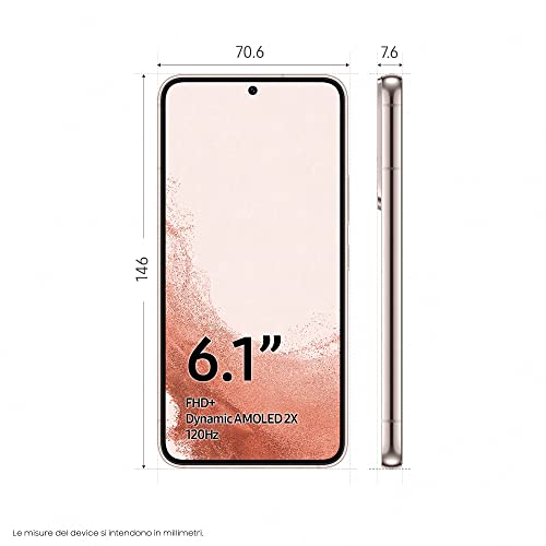 SAMSUNG SM-S901B Galaxy S22 8+256GB 6.1" 5G Pink Gold DS ITA