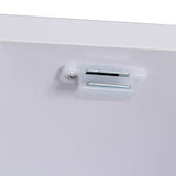 BAKAJI Mueble de TV de Madera MDF aparador con Base de televisión, 2 Compartimentos Abiertos, para Videojuegos y 2 Puertas, tamaño 110 x 35 x 36 cm, Color Blanco, diseño Moderno