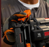WORX WX841 Nitro – Clavadora eléctrica inalámbrica 20 V – 2 Ah – Tire hasta 80 clavos por minuto – Hasta 64 mm en la madera – Desbloqueo sin herramientas – (incluye batería y cargador| 200 clavos