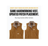 Carhartt Washed Duck Lined Mock Neck Vest, Ropa Exterior de Trabajo Hombre, Negro (Black), M