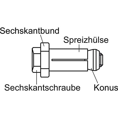 BOXBOLT BQ1G16 - Fijación de perfil hueco, color plateado