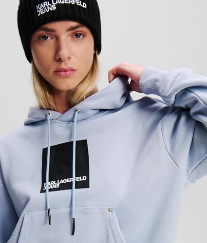 KARL LAGERFELD JEANS, para Mujer, Sudadera con Capucha con Logo Regular, Eventide, Extrapequeños