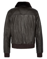 Schott NYC Lcwlisax Chaqueta de Cuero, marrón Oscuro, L para Mujer