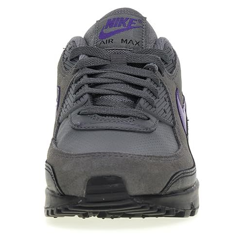 NIKE Air MAX 90, Sneaker Hombre, Iron Grey Wild Grape Black White, 41 EU