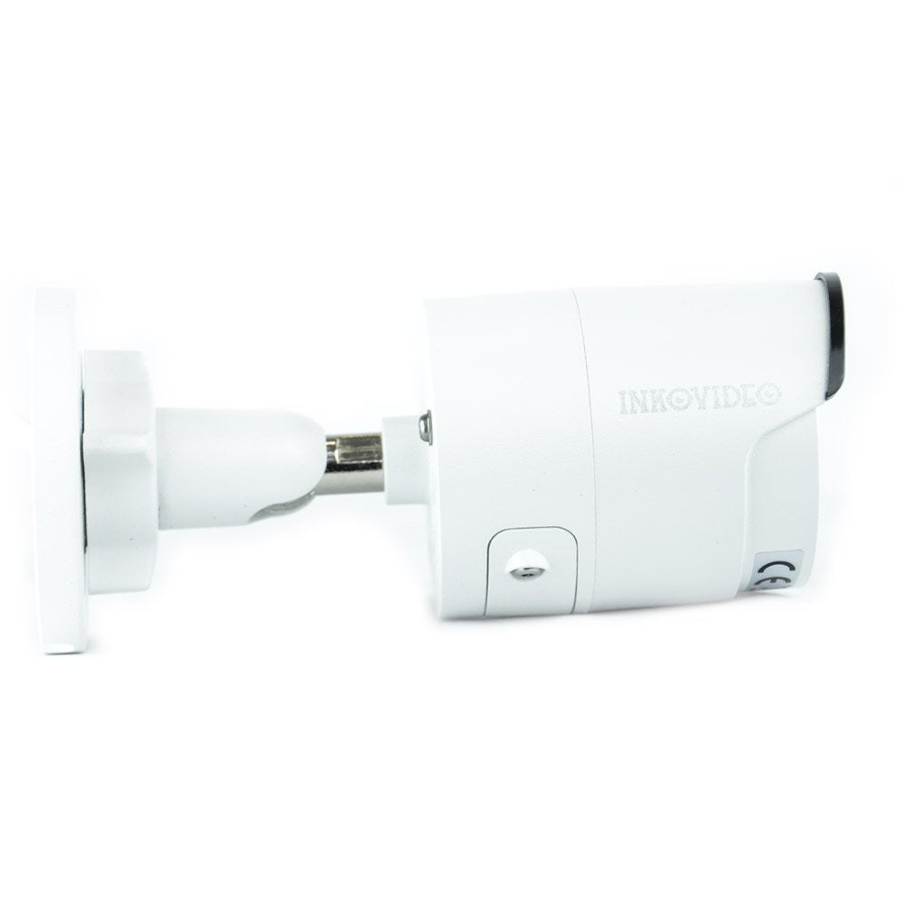 INKOVIDEO V de 200 – 8 MW 8 MP PoE ONVIF Red Vigilancia Visión Nocturna hasta 30 m Video vigilancia (Color Blanco)