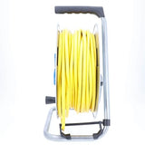 as - Schwabe Carrete de cable de 50 m, conector suizo SEV tipo 13, K35 AT-N07 V3V3-F 3G1,5 enchufes T13 230 V/10 A, protección térmica, marco de acero galvanizado, IP55, fabricado en Alemania, 711592