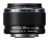 OM SYSTEM Objetivo M.Zuiko Digital 25 mm F1.8 II, Veloz y con Distancia Focal Fija para cámaras Micro Cuatro Tercios (OM System, Olympus OM-D y Pen, Panasonic G-Series), Negro