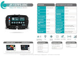 Radio de Coche para Fiat New 500 Android GPS Bluetooth WiFi USB Dab+ Touchscreen 7" 8core Carplay AndroidAuto